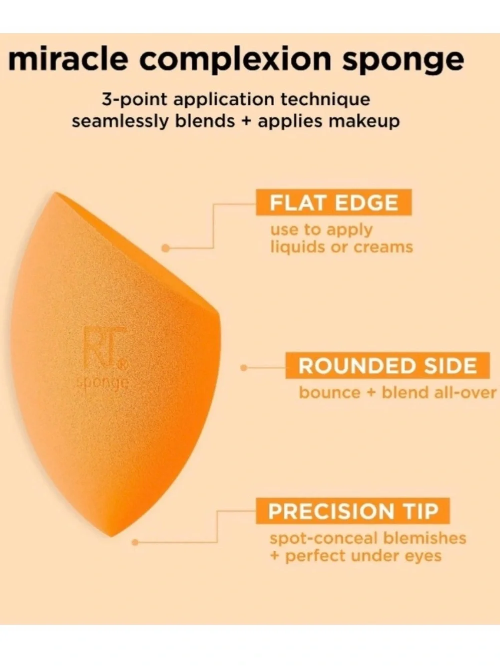 💞 New Real Techniques Iconic Blend & Set Miracle Makeup Sponge Duo